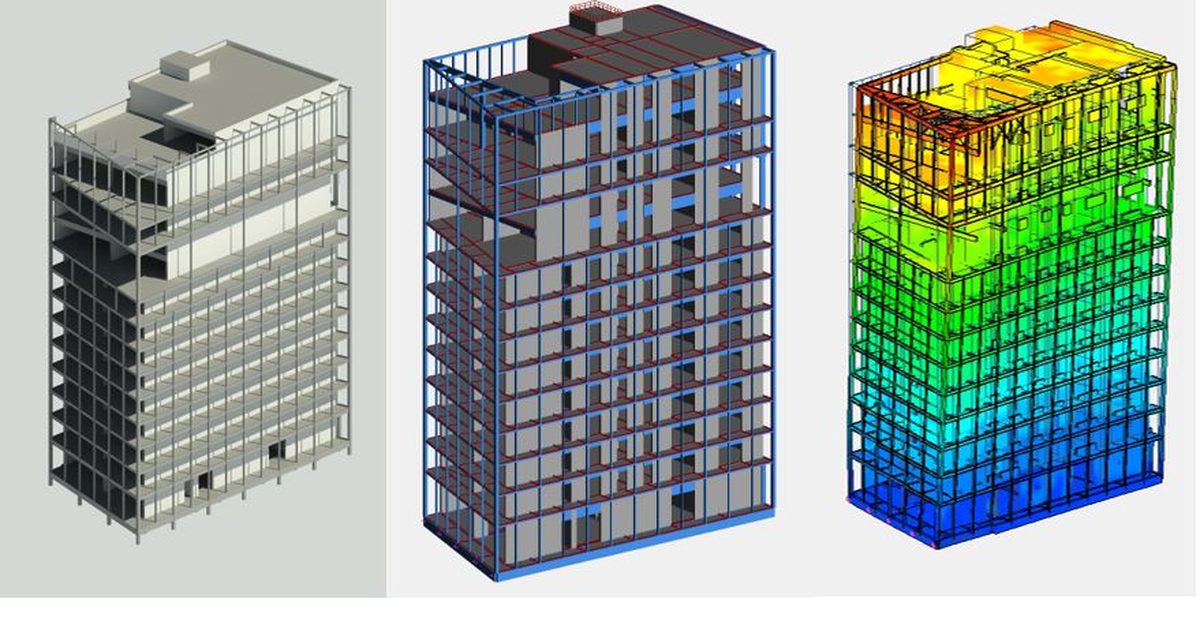 Immeuble en béton, modélisation sismique sous Advance Design